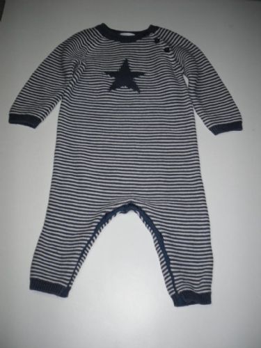 Knitted Striped Baby Romper